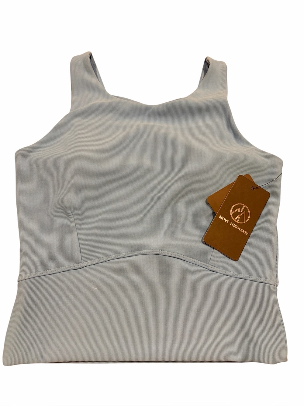 NWT Move Theology Blue Sports Bra